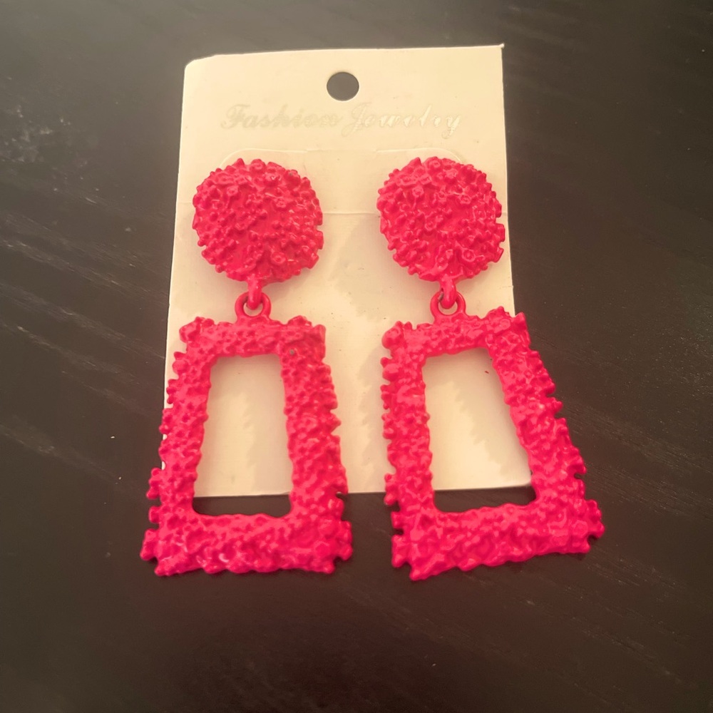 Fuschia Fashion Earrings